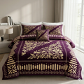 Jacquard Velvet Bed Sheet Set 4 pcs